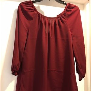Burgundy Blouse