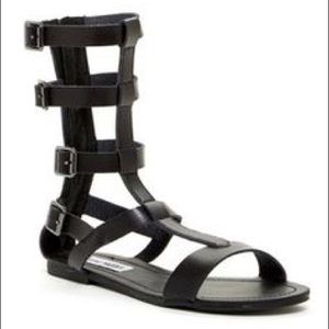 Black Gladiator Sandals