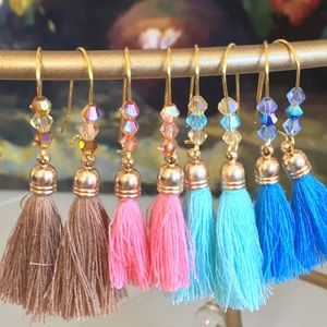 EVERY outfit COLOR choice dangle tassel earrings