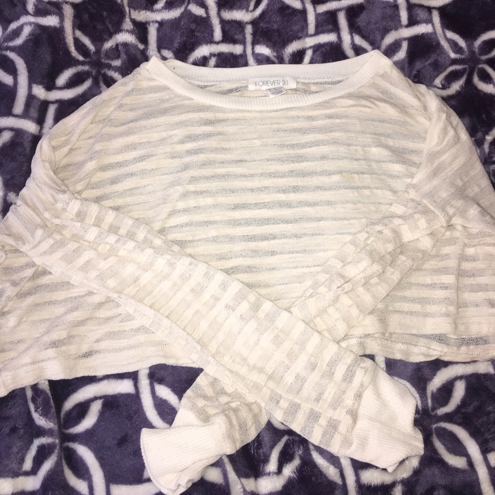 See through crop top