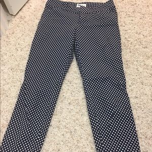 Navy white crop pixie pant