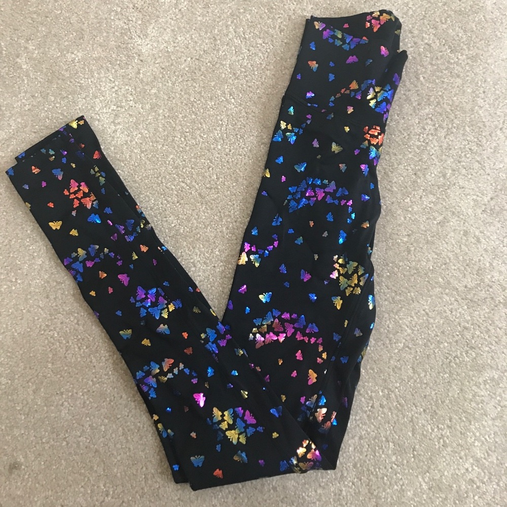 High waisted butterfly leggings