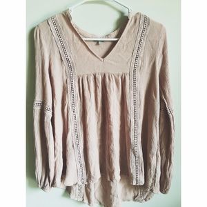 Charlotte Russe pale pink blouse