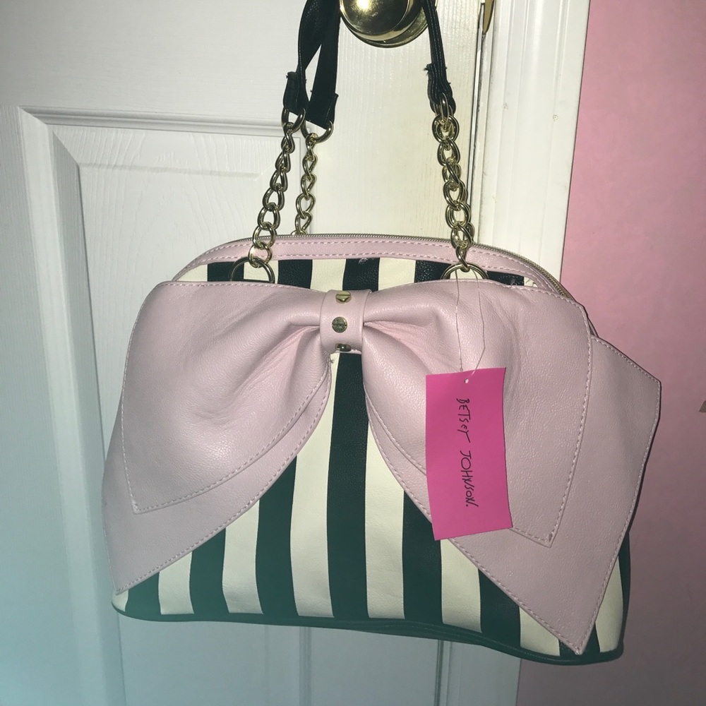 Pink Bow Betsy Johnson Purse