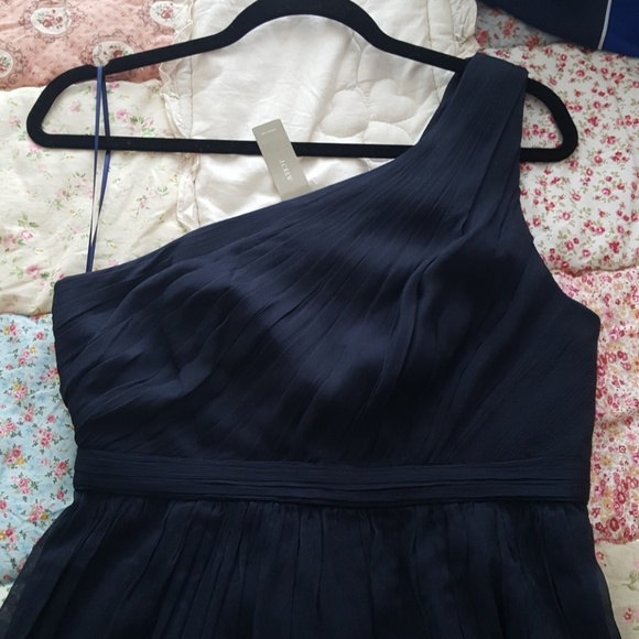 SOLD | J. Crew | NWT One Shoulder Silk Dress - Picture 4 of 8