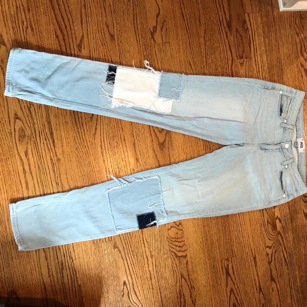 Paige patched boyfriend jeans