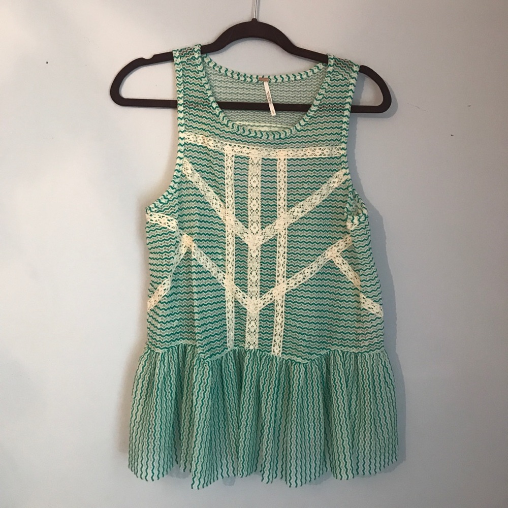 Sheer Free People Peplum