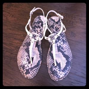 Fun sandals with ankle strap!