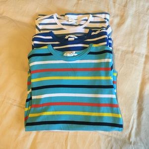 H&M boys long sleeve striped shirts, size 6-8