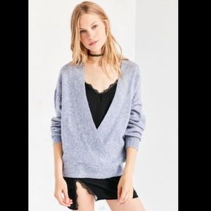 NWT Silence+Noise Surplice Sweater Top