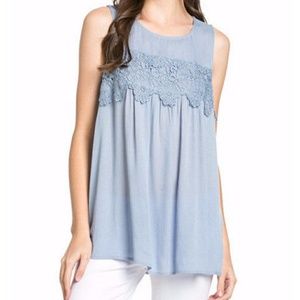 WHITE Mittoshop Flower Applique Tunic Top NWT