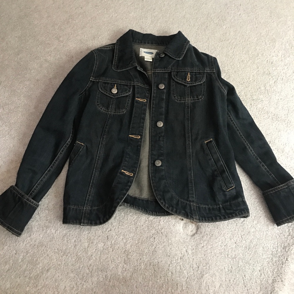 Dark blue jean jacket