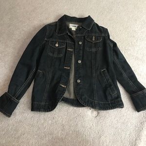 Dark blue jean jacket