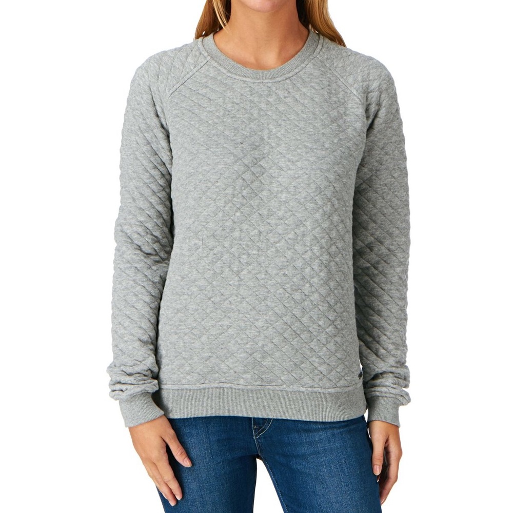 Converse quilted gray sweater