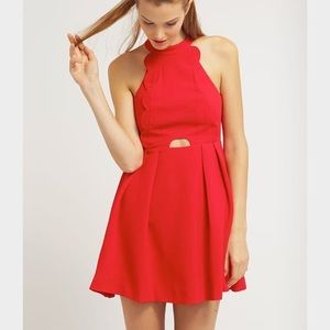 🆕NWT! BCBGeneration red dress, adorable scallops!