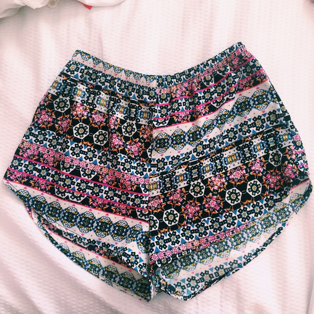 flowy kaleidoscope shorts