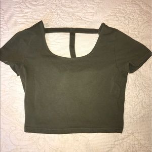 Charlotte Russe Green Crop Top
