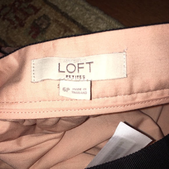 Ann Taylor LOFT bush pink perforated eyelet Skirt - Picture 3 of 4