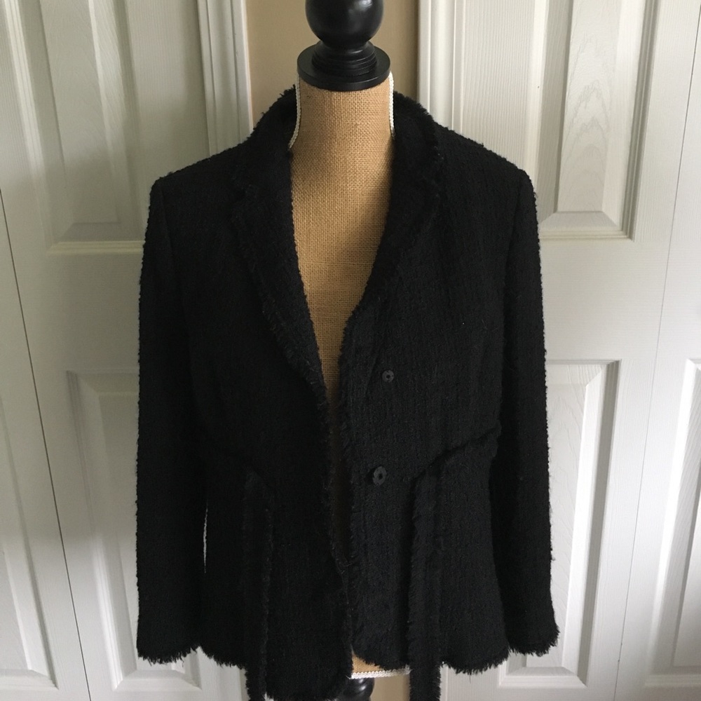 Moschino Black Tweed Blazer