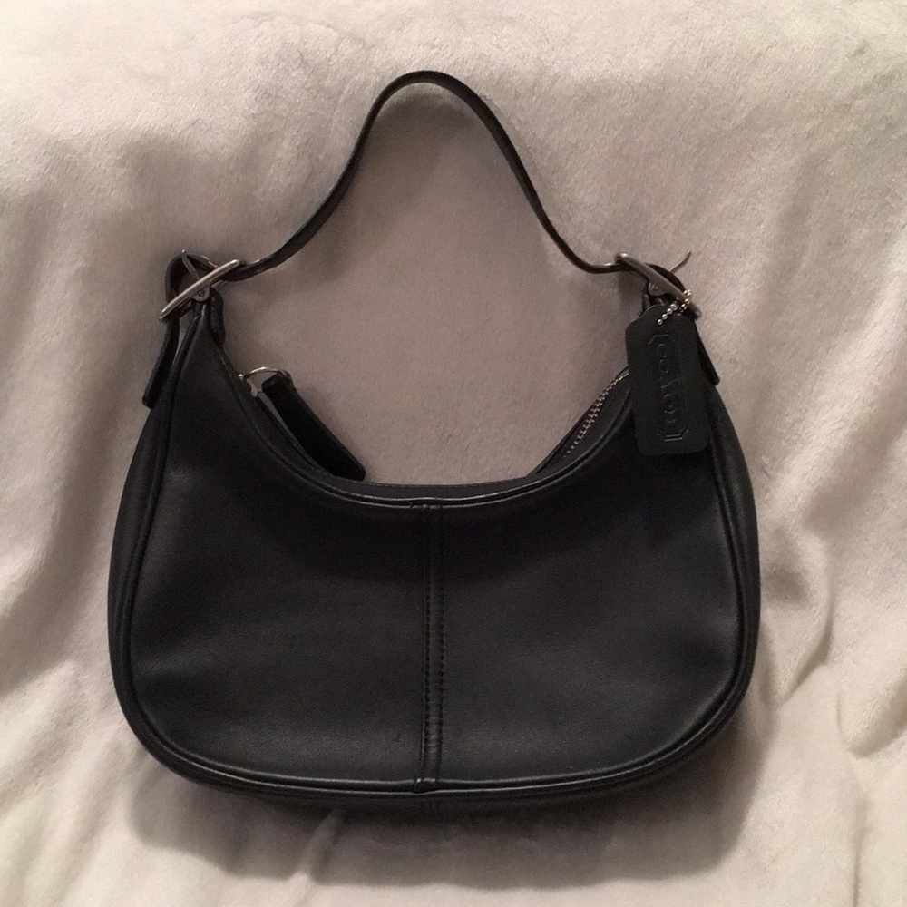 Black Leather Coach Bag