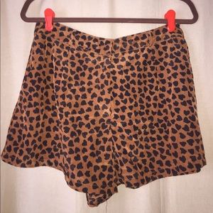 Cheetah dress shorts