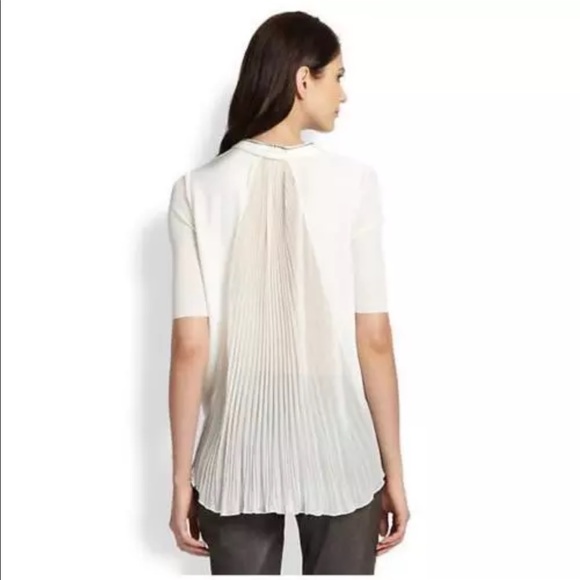 Tahari Tops - Tahari White Chiffon High-Low Tank Top! S NWT saks