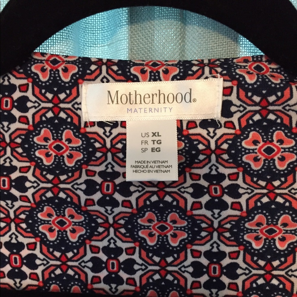 Mosaic print maternity wrap dress, size XL