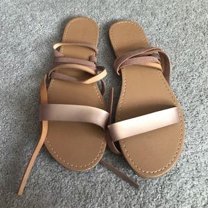 Lace up gladiator sandals