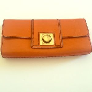Banana Republic leather clutch