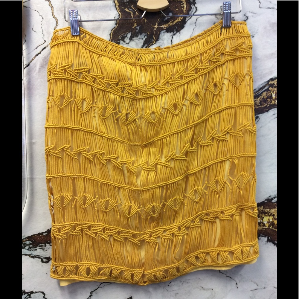 Yellow DVF Skirt