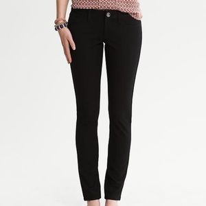 Black Banana Republic Sloan Ankle Zip Pant, 4P