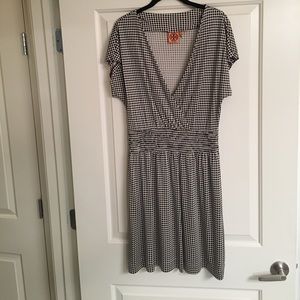 Tory Burch Short Sleeve Polka-Dot Dress