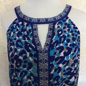 ⚡️Sale⚡️Blue cheetah tunic