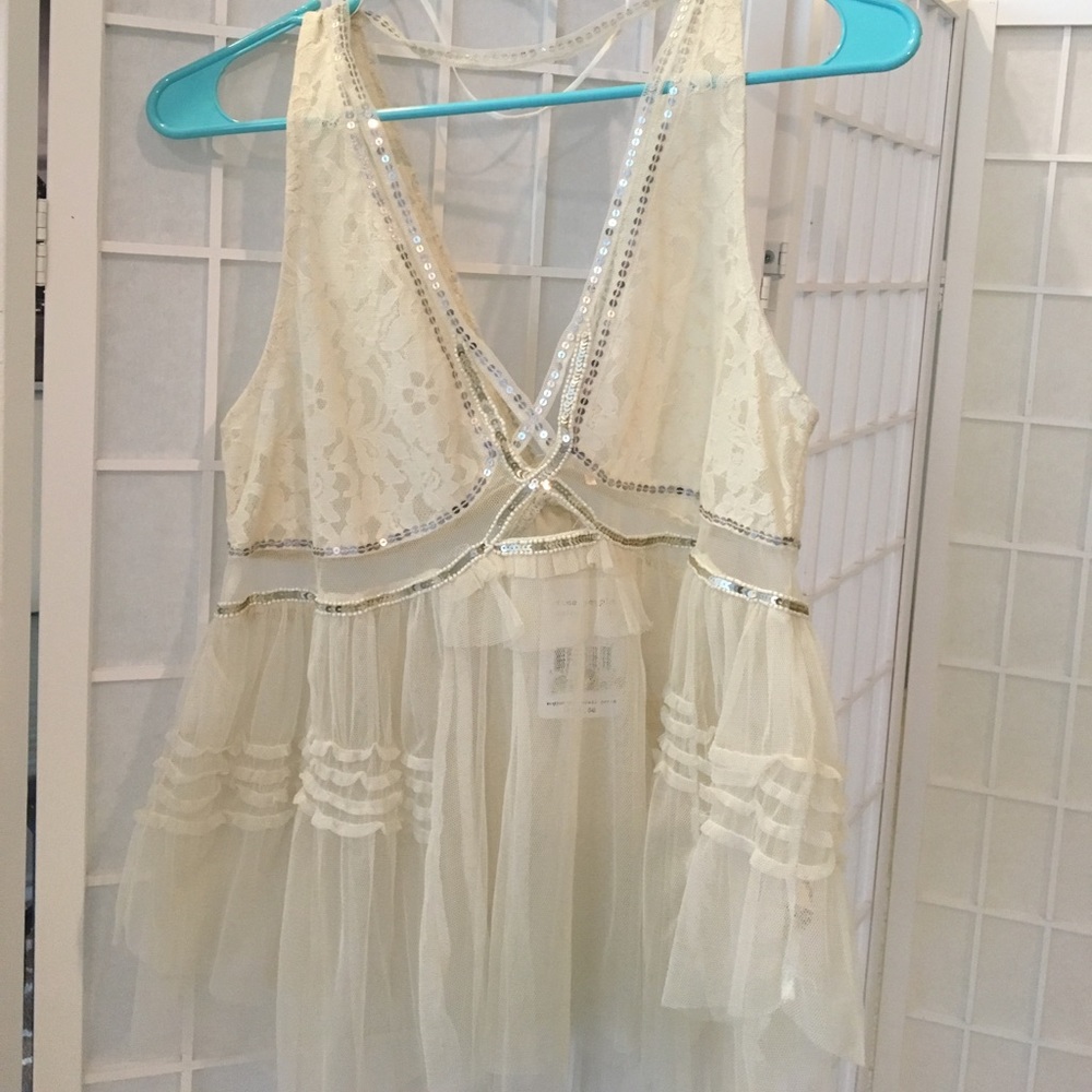 Free People White Top