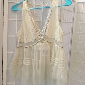 Free People White Top