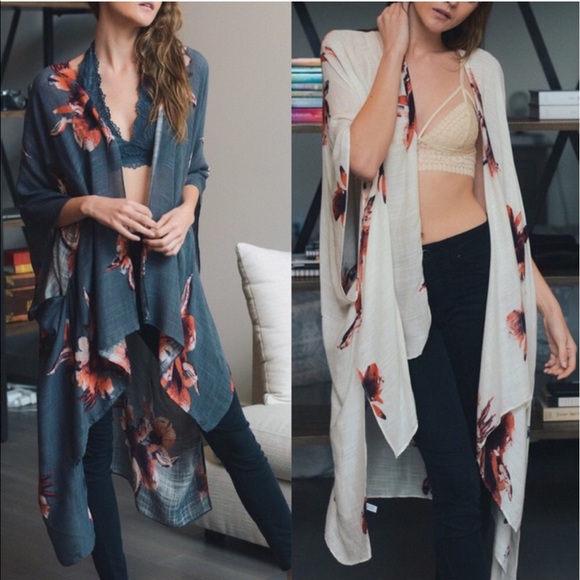 Floral print accessory -BLACK - Picture 2 of 4