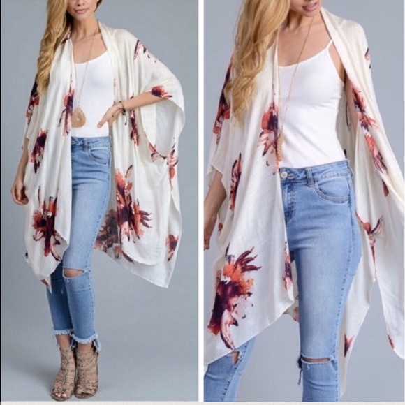 Floral print accessory -BLACK - Picture 3 of 4