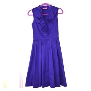 Beautiful Purple Eliza J Ruffle Neck Dress!