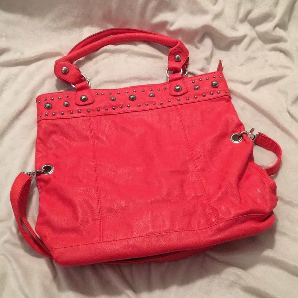 Coral Leather Bag