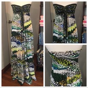 BCBG (NWOT) Strapless Knit Maxi Dress