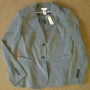 Worthington women's size 8P gray blazer NWT