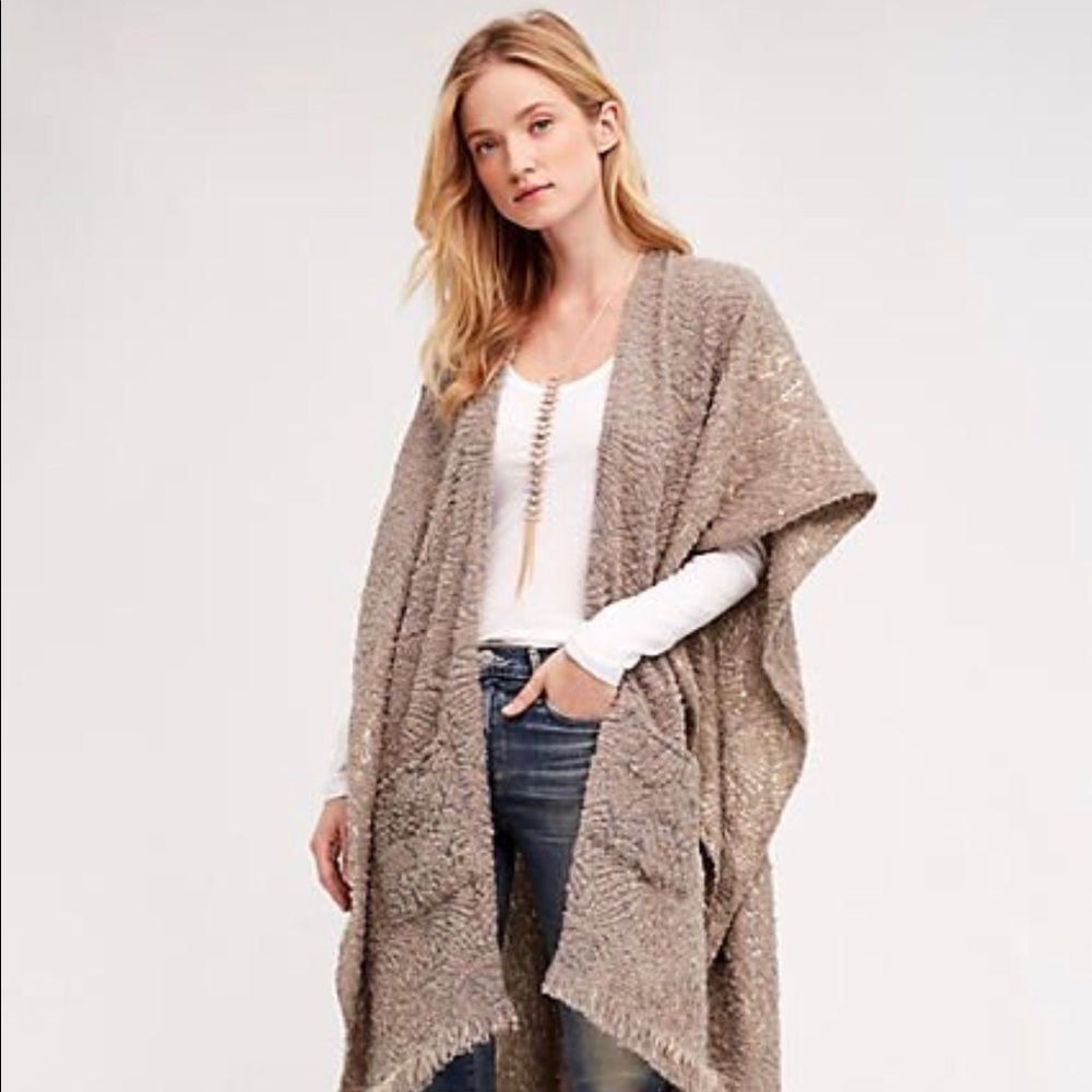 Anthropologie frayed edge wrap. Never worn!