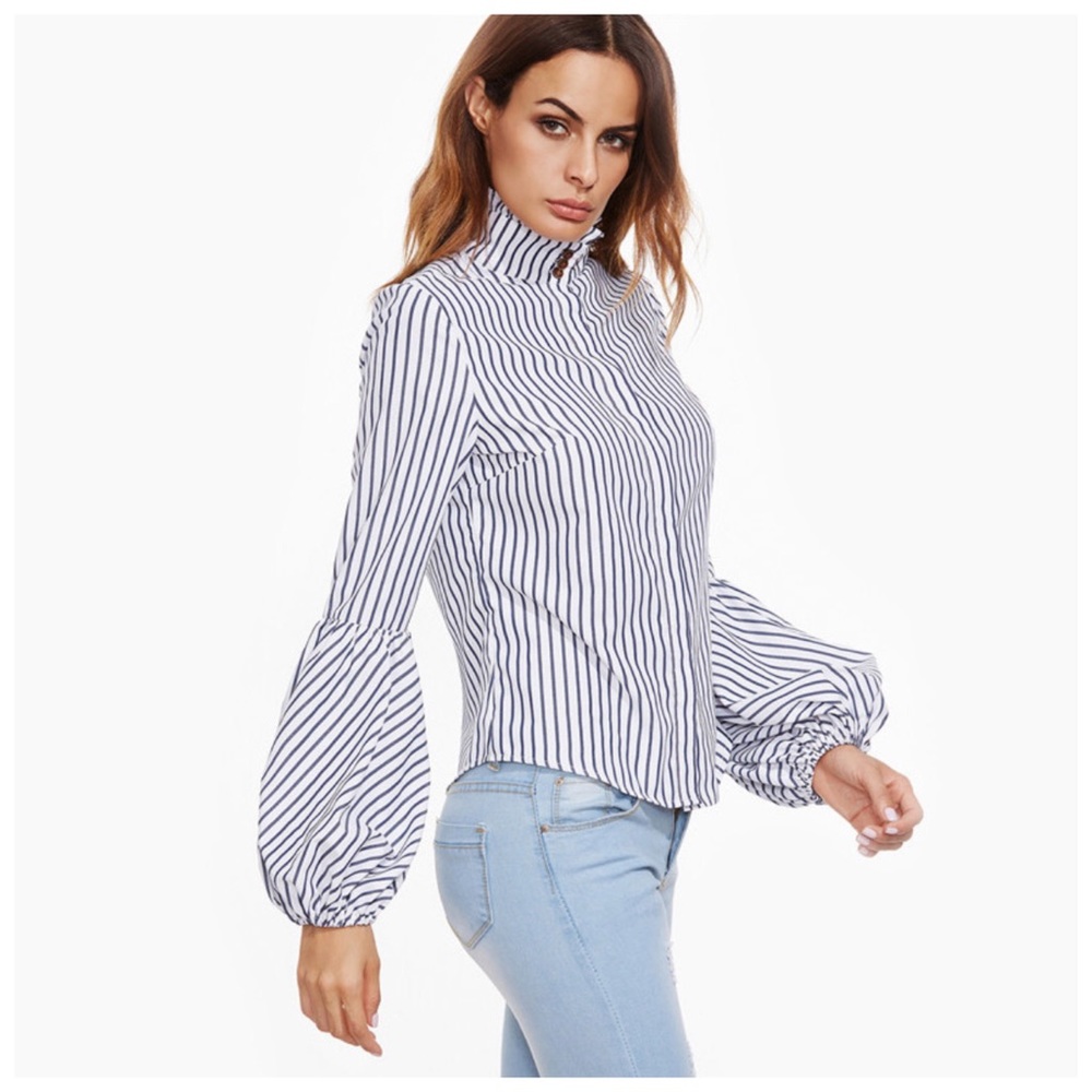 ‼️LAST CALL PRICE FIRM Puff Sleeve Ruffle  Top - Picture 4 of 4