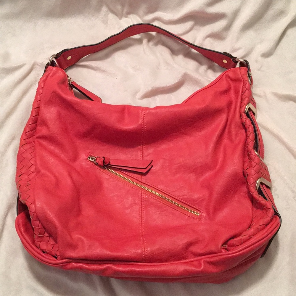 Coral Leather Bag