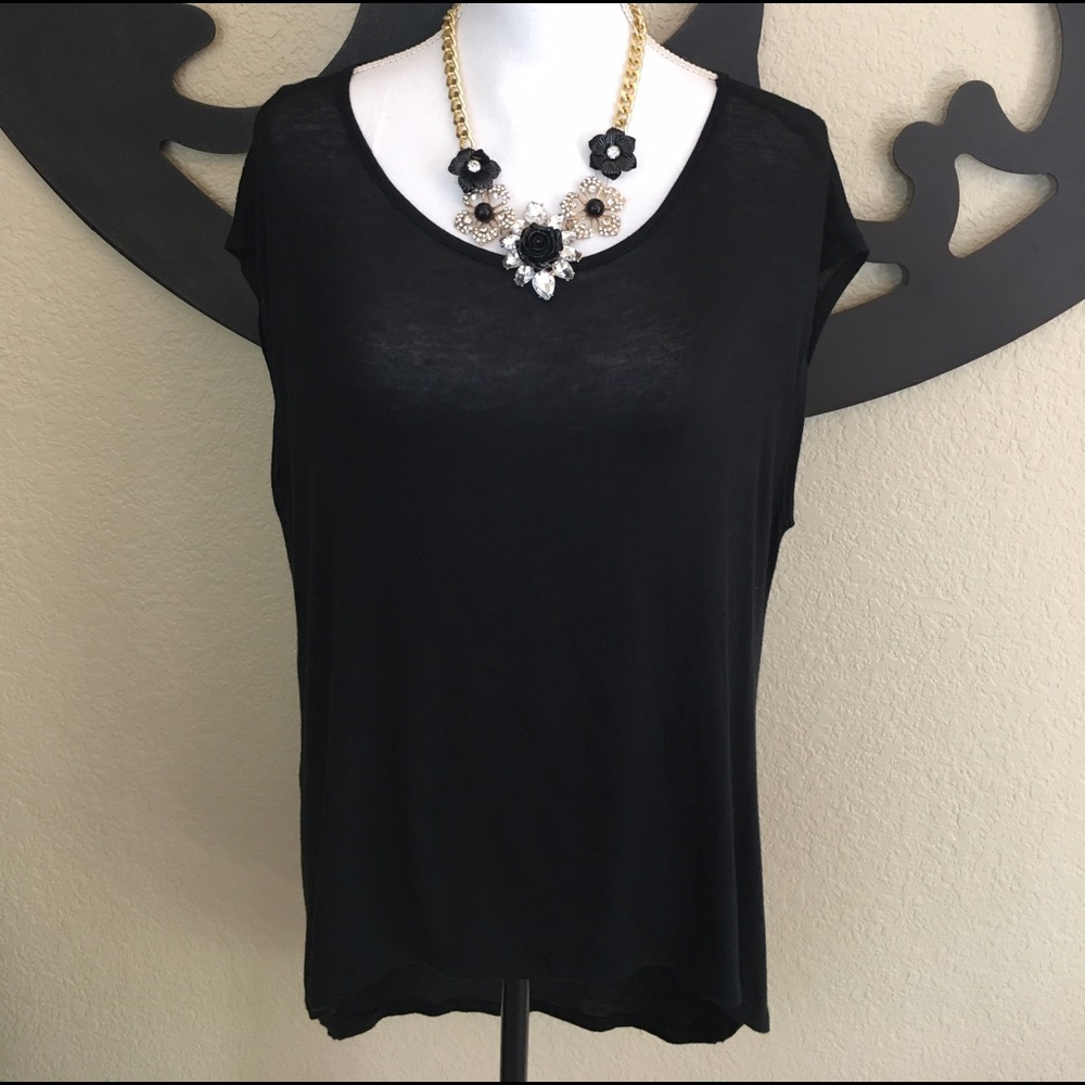 High-Low Black Tunic