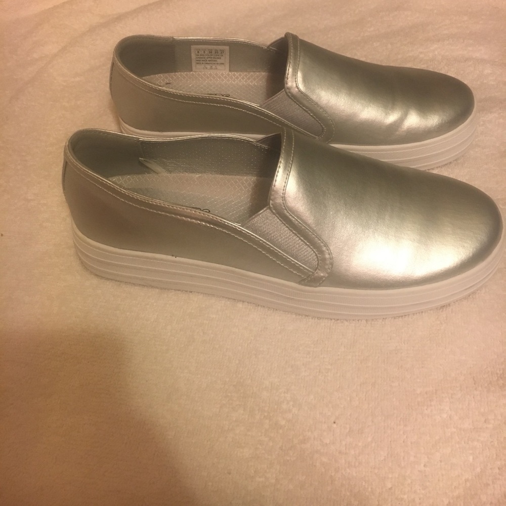 Silver Platform Shoes