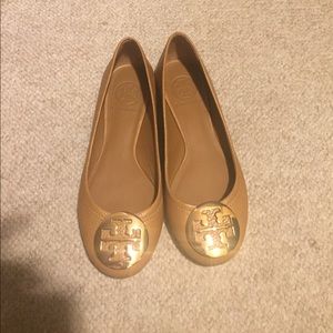 Tory Burch Reva Flats Tan