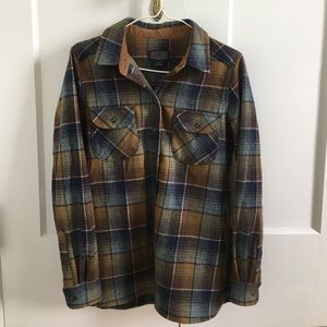 Pendleton Button Up Umatilla Wool Plaid Shirt
