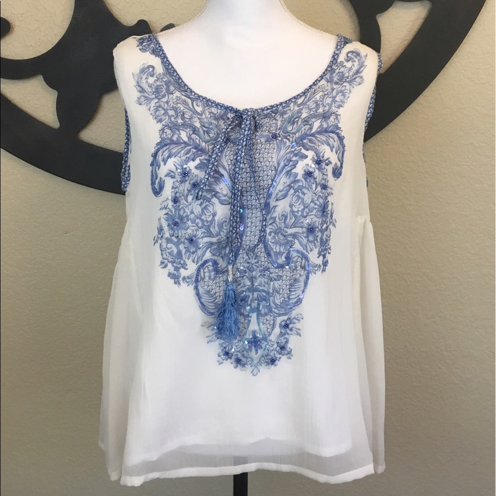 White Chiffon Top