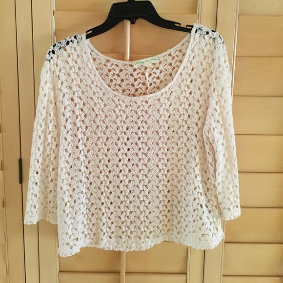 Staring at Stars Tops - Top white see through